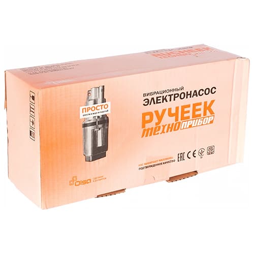 Насос вибрац верх. забор 15м Ручеек-1, 225Вт, 18л/мин, подъем 60м, глубина 3м, Могилев, 1/1