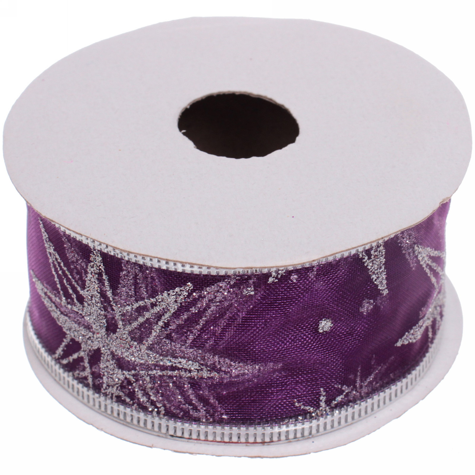 Лента для декорирования "Изящная" 4 см, 2,7 м, Фиолетовый (микс дизайнов)