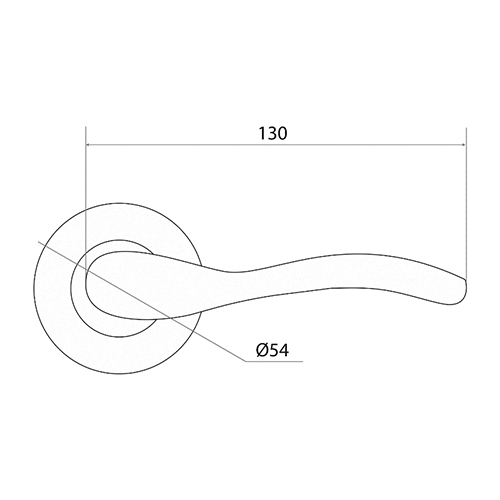 Ручка раздельная Trodos "AL-75", бронза