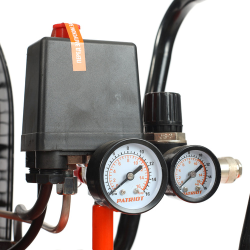 Компрессор Patriot поршневой ременной PTR 50-450A, 450 л/мин, 10 бар, 2200 Вт