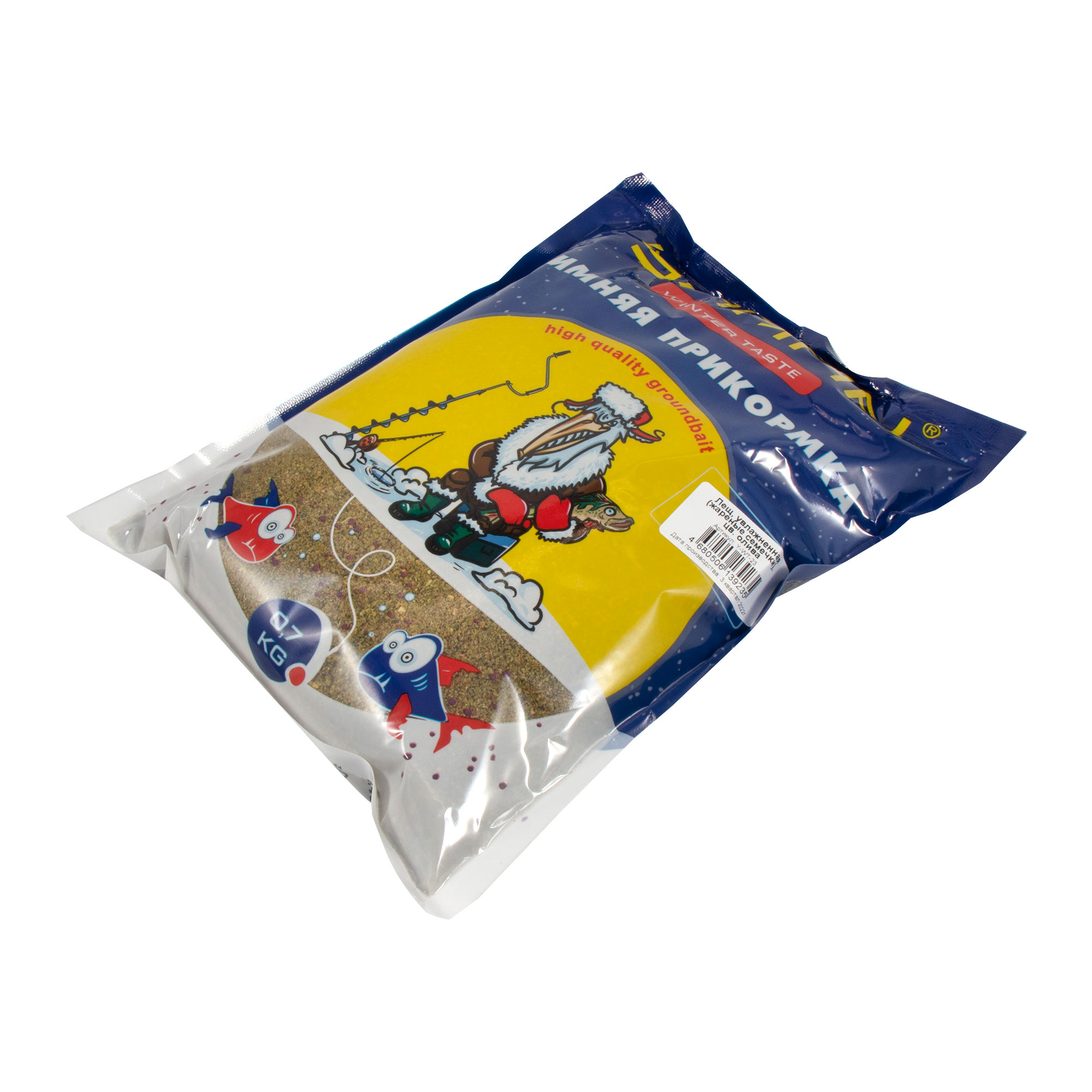 Прикормка Yaman Winter Taste Лещ зимняя увлажненная (жареные семечки), цв. олива, 700 г/20/