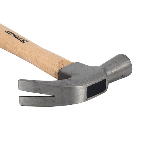 Молоток-гвоздодер, 450 г, боек 27 мм, деревянная рукоятка РОКОТ (1/36)