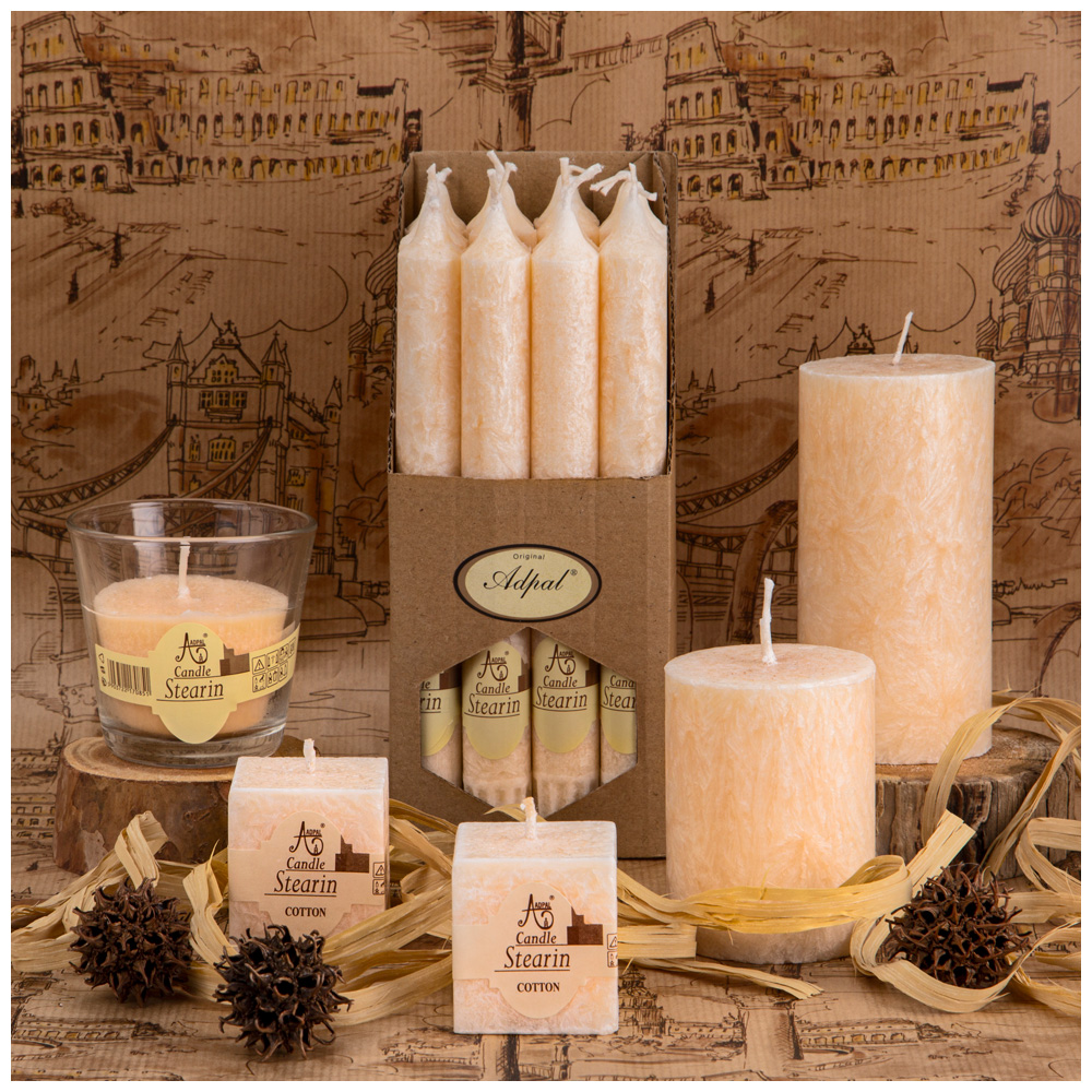 Свеча ароматическая стеариновая в стакане VANILLA д. 7,5 см; высота 7,5 см