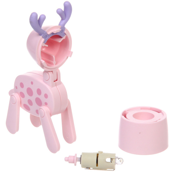 Настольная лампа "Sweet - Жирафик" LED 5,5*5,5*9,6 см, батарейки AG3 0.2W, Розовый