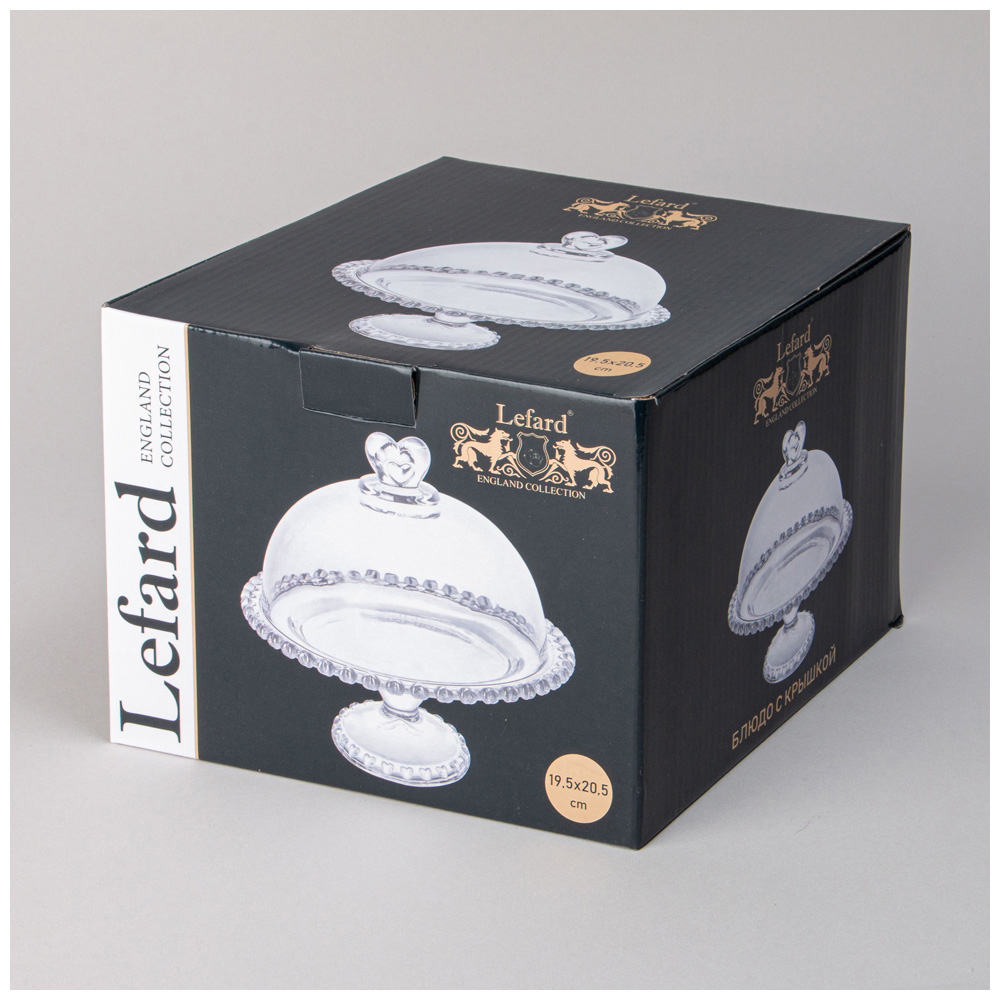 БЛЮДО, SWEETY, С КРЫШКОЙ НА НОЖКЕ 19, 5Х20, 5 СМ