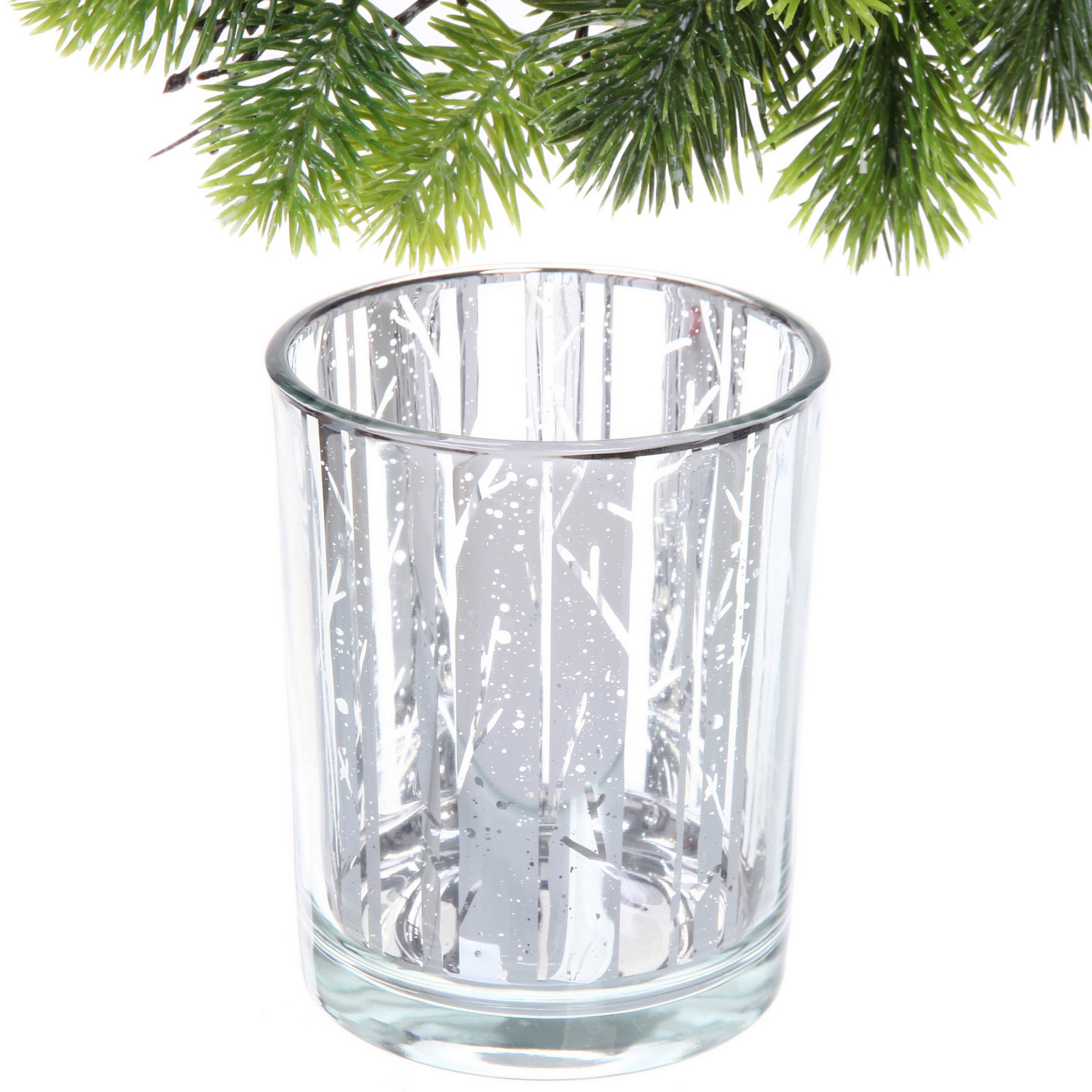 Подсвечник "Сияние" 10*12,5 см, Серебро