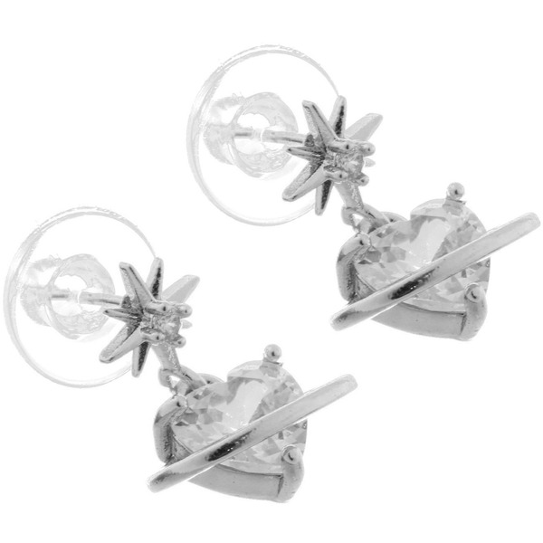 Серьги из гиппоалергенного металла "ПАЛУМНА", звезды, цвет золото и серебро, 2*1,5см