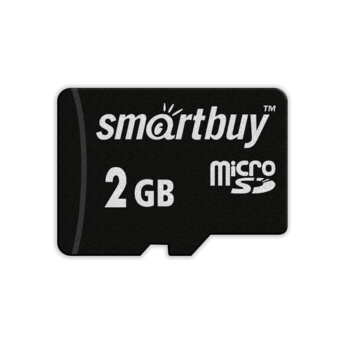 micro SD карта памяти Smartbuy 2 GB (без адаптеров)