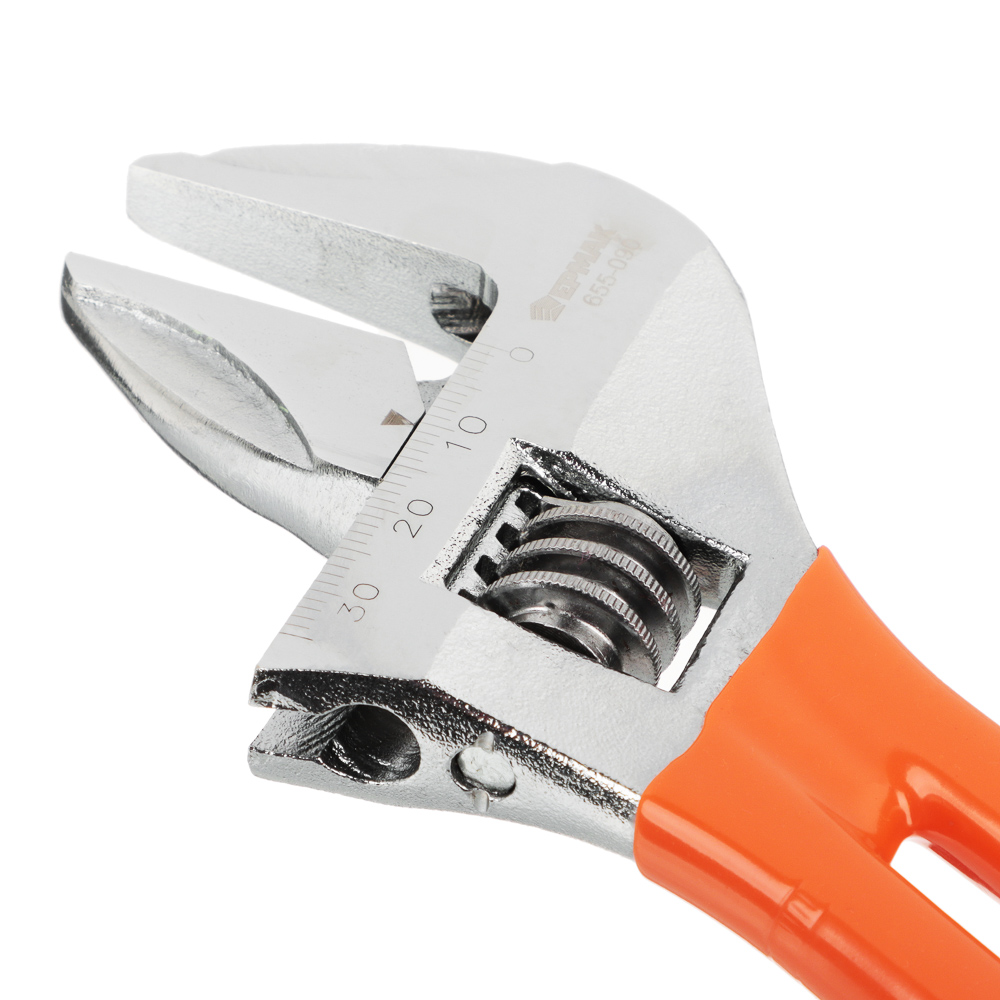 ЕРМАК Ключ разводной, 160 мм, CrV, укороченная ручка