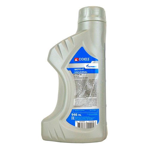 Масло СОЮЗ МСС-0104Б UNIVERSAL MOTO 4-тактное, минеральное 0,946 л, 10W-40, SAE SF/CC