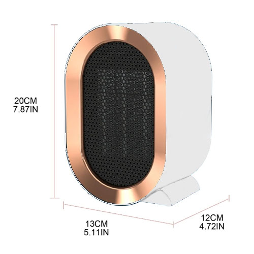 Обогреватель настольный электрический Air Heater, белый/золотой