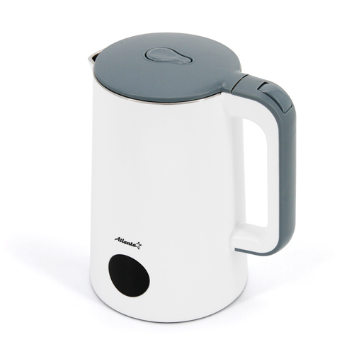 Чайник двухстенный электрический Atlanta 1,8 л, 1800 Вт, белый