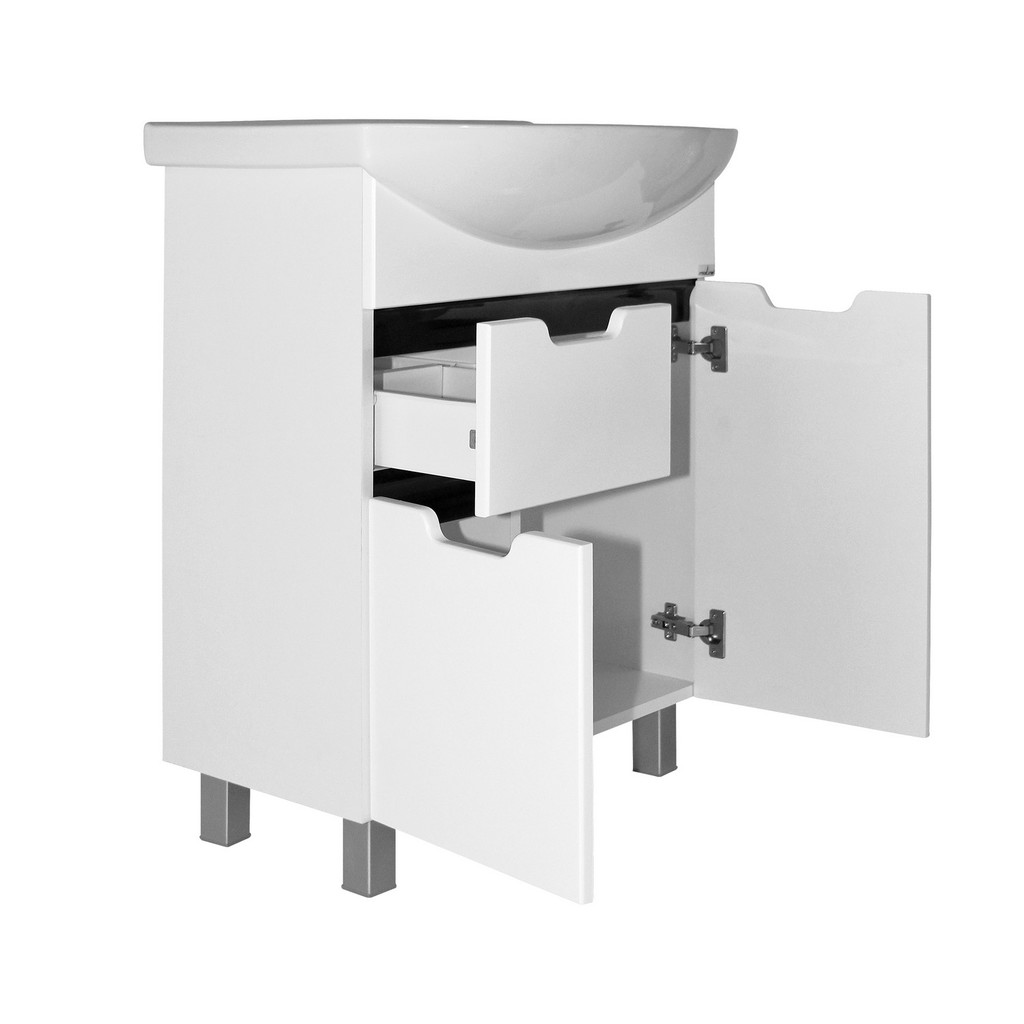 Тумба д/ванной "ПРОМЕТЕЙ-65" (ОТДЕЛЬНО ПРИОБРЕТАЕТСЯ РАКОВИНА) под раковину Best-65( (Sanita Lux) ПВХ) (раковина в комплект не входит)