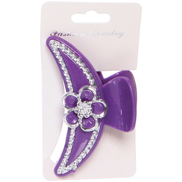 Заколка-краб для волос на блистере "Emily Collection - Lili", микс 6 цветов, 7,5см 