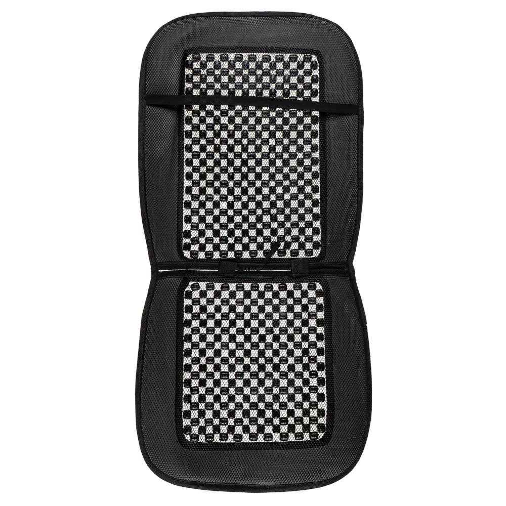 NG Массажер 92x44см, деревянные шарики на ткани, черный, 020