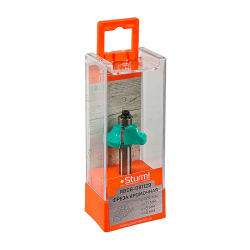 Фреза кромочная калевочная с подшипником 9,5 мм 29х11х54 мм хвостовик 8 мм STURM RB08-081129