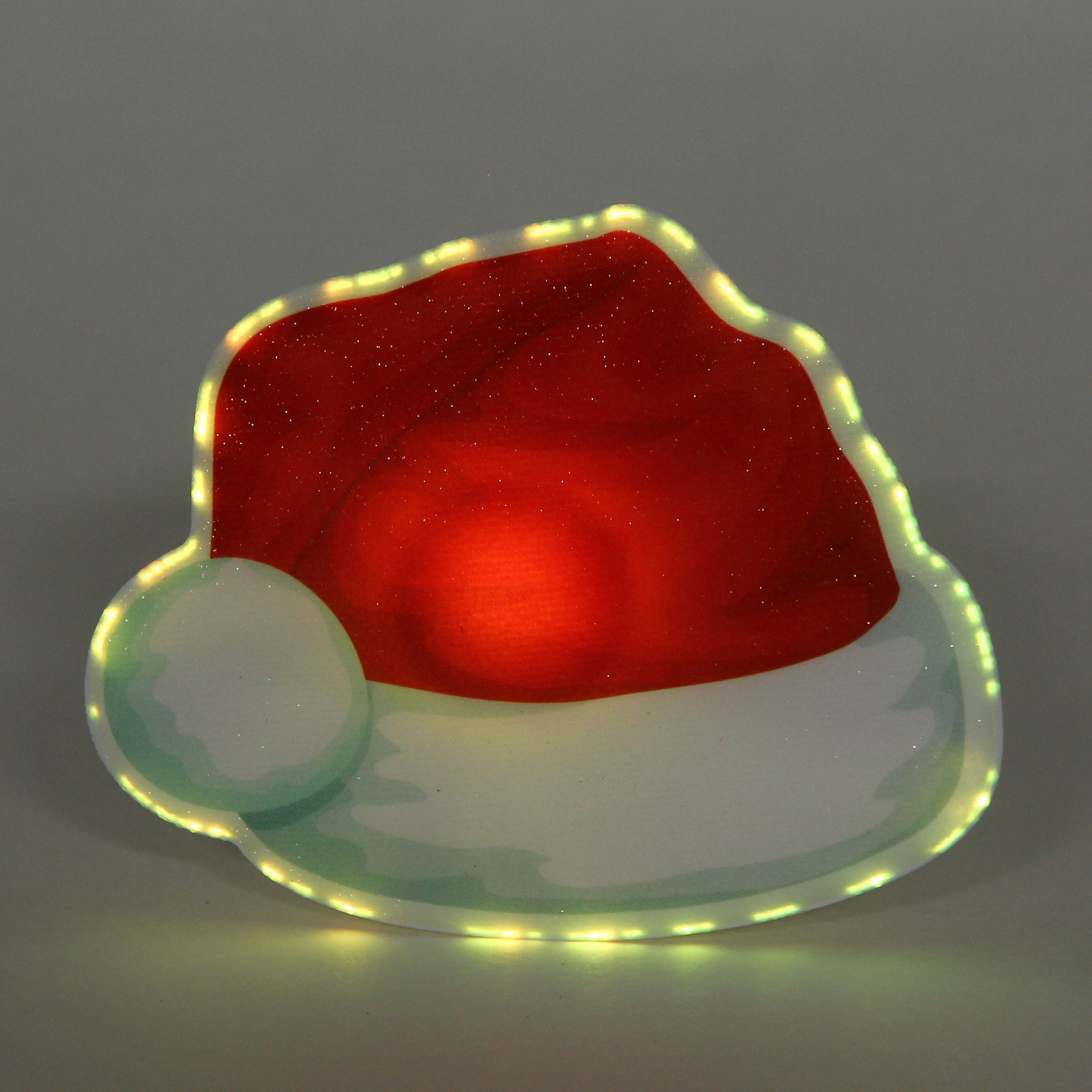 Сувенир с подсветкой "Новогодний колпачок" 10*8 см