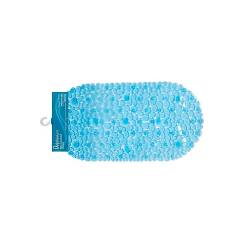 Ковер антискользящий Delphinium коллекция "С6939" 69х39см, голубой