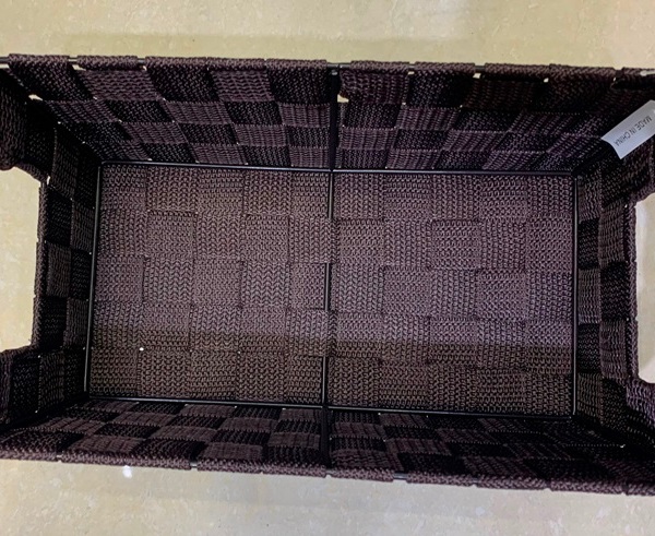 Корзина для хранения "ФАРТЕГО", цвет коричневый, 30*16,5*11,5см (лейбл Селфи)