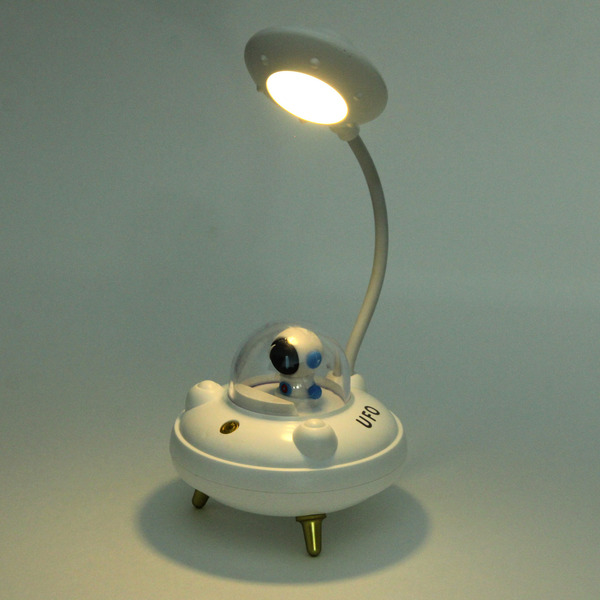 Настольная лампа "Sweet - Полёт в космос" LED 10,8*10,8*21,5 см, USB 3.7v 3w, Белый