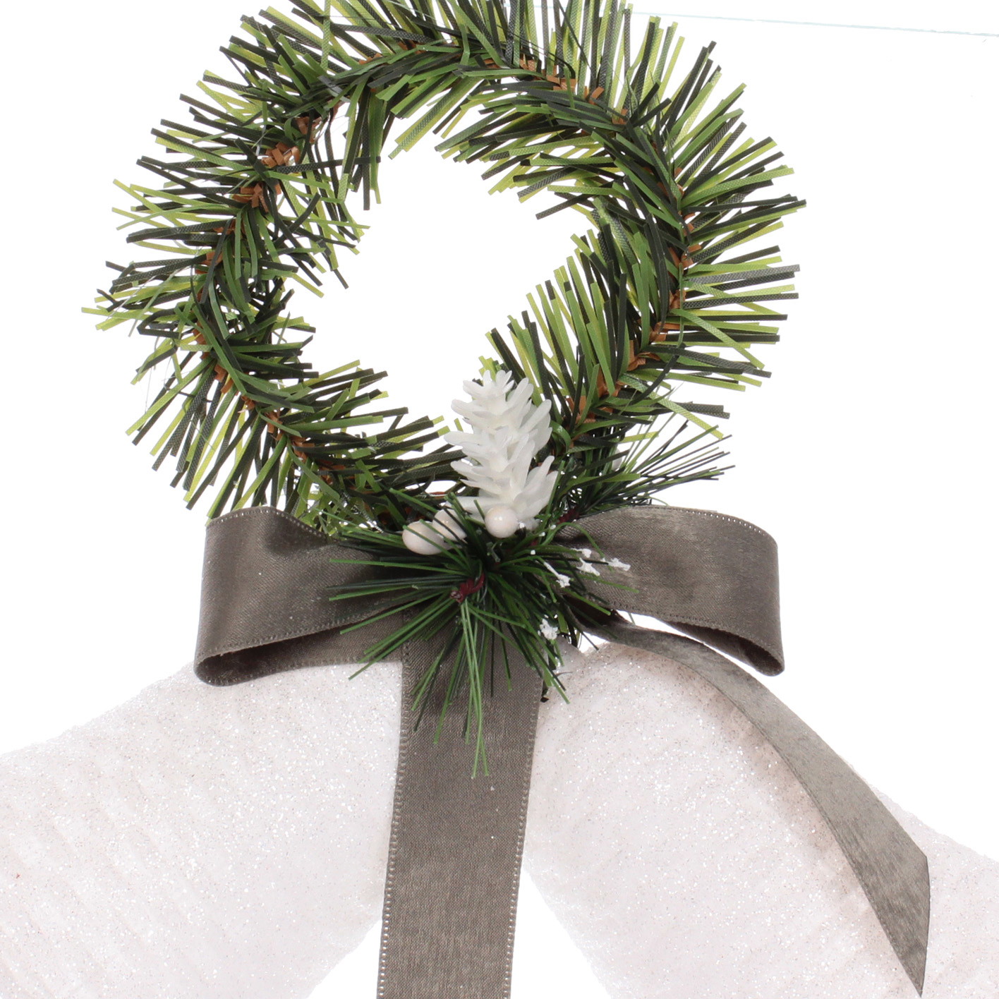 Украшение новогоднее "Рождественский колокольчик" 21*10*12 см, белый