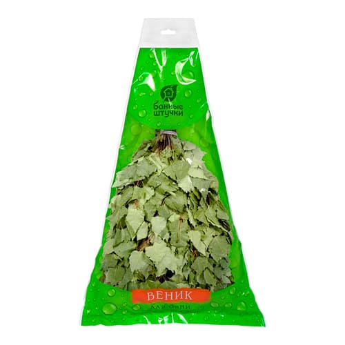 Веник березовый в упаковке "Банные штучки"