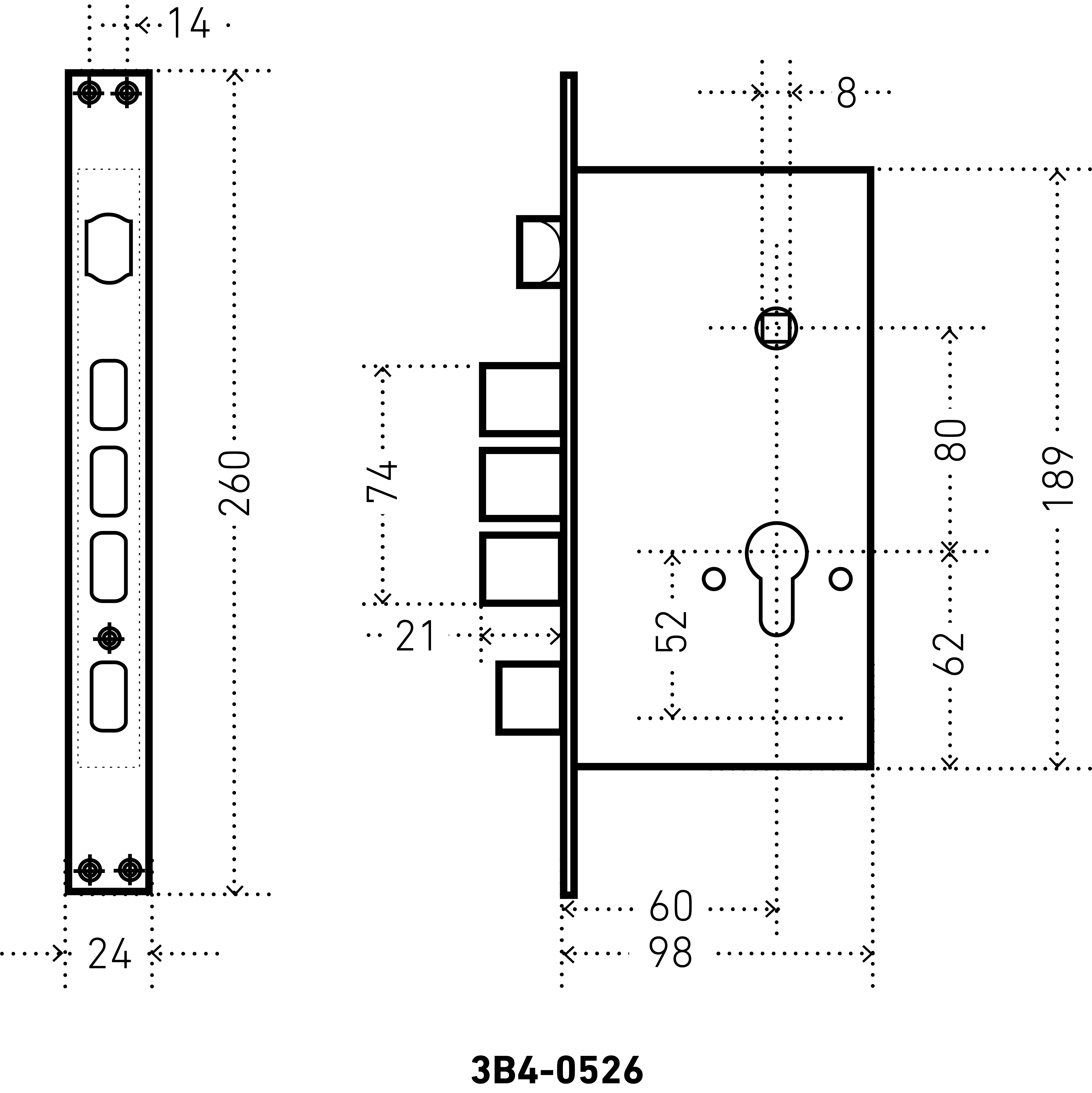 АЛЛЮР ЗВ4-0526 GP-L золото без ц/м с/руч Замок врезной тяж  (12)