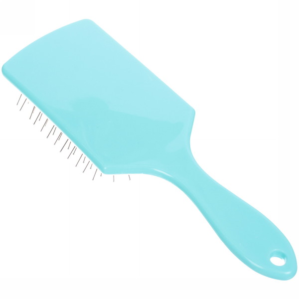 Расческа массажная "Valeria", прямоугольная, цвет бирюзовый, 24*8 22,5*7см (блистер Ultramarine)
