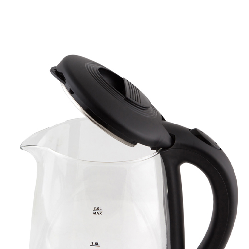Чайник МАТРЁНА MA-009, электрический, 2,0 л, стекло, черный