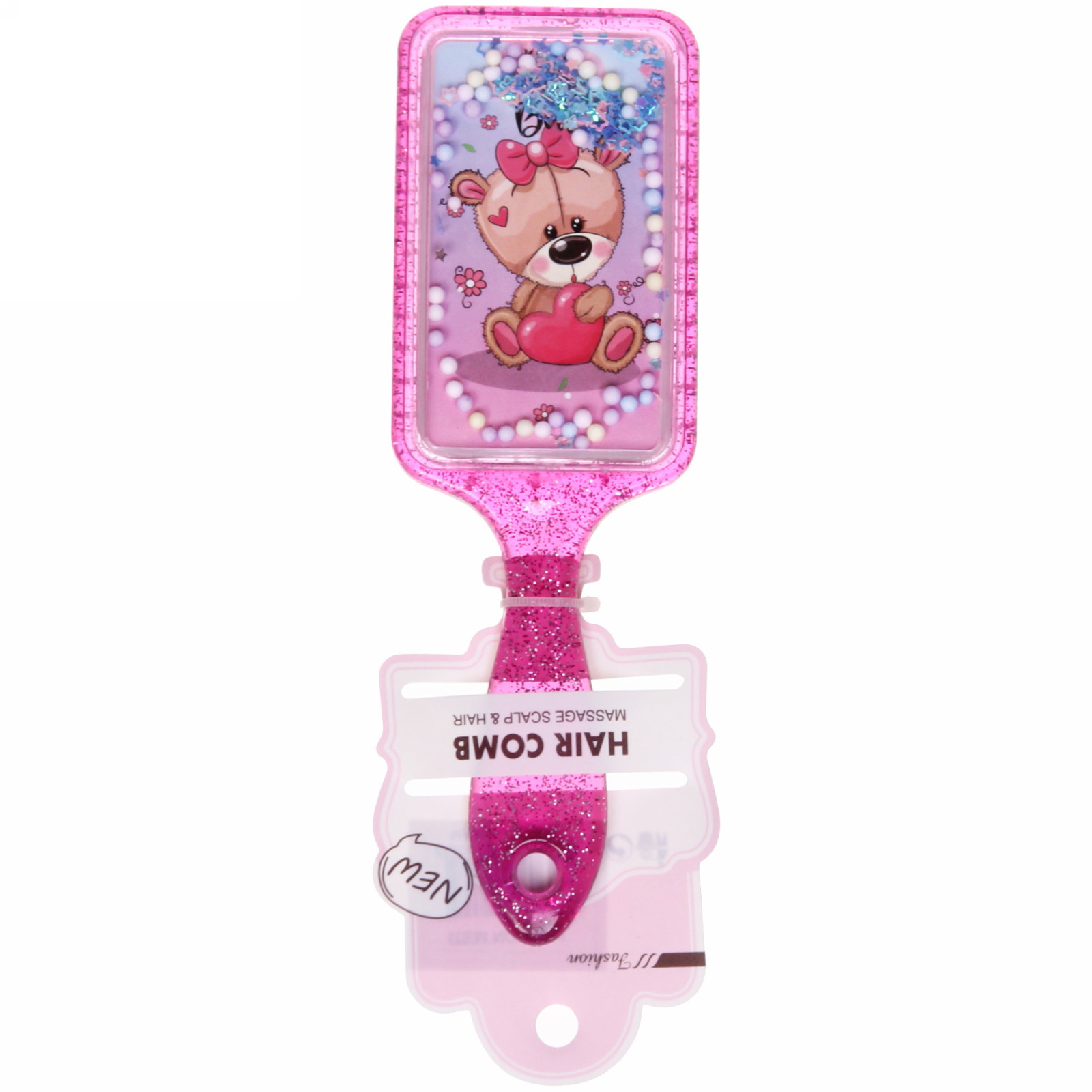 Расческа массажная "Baby House Boom", микс 4 вида Мишки, 18,5*6см