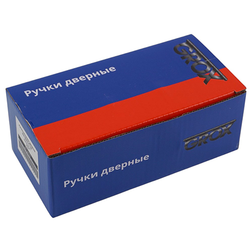 Ручка защелка дверная без фиксатора GROX ЗШ-TR-03 AC, медь 1/30