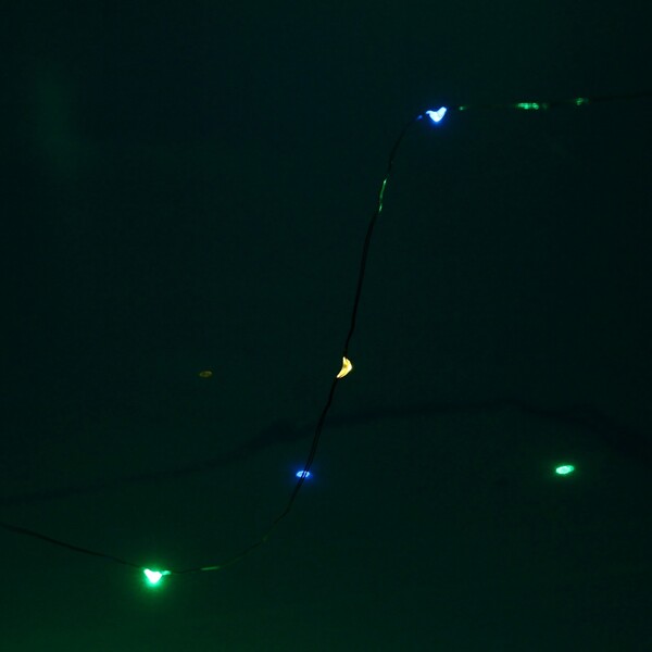 Гирлянда для дома на батарейках 1,5 м 15 ламп LED, 1 реж.,IP-20, Мультицвет