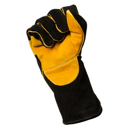 Краги сварщика спилковые Start Prime STG1900 усиленная ладонь, нить Kevlar, черные