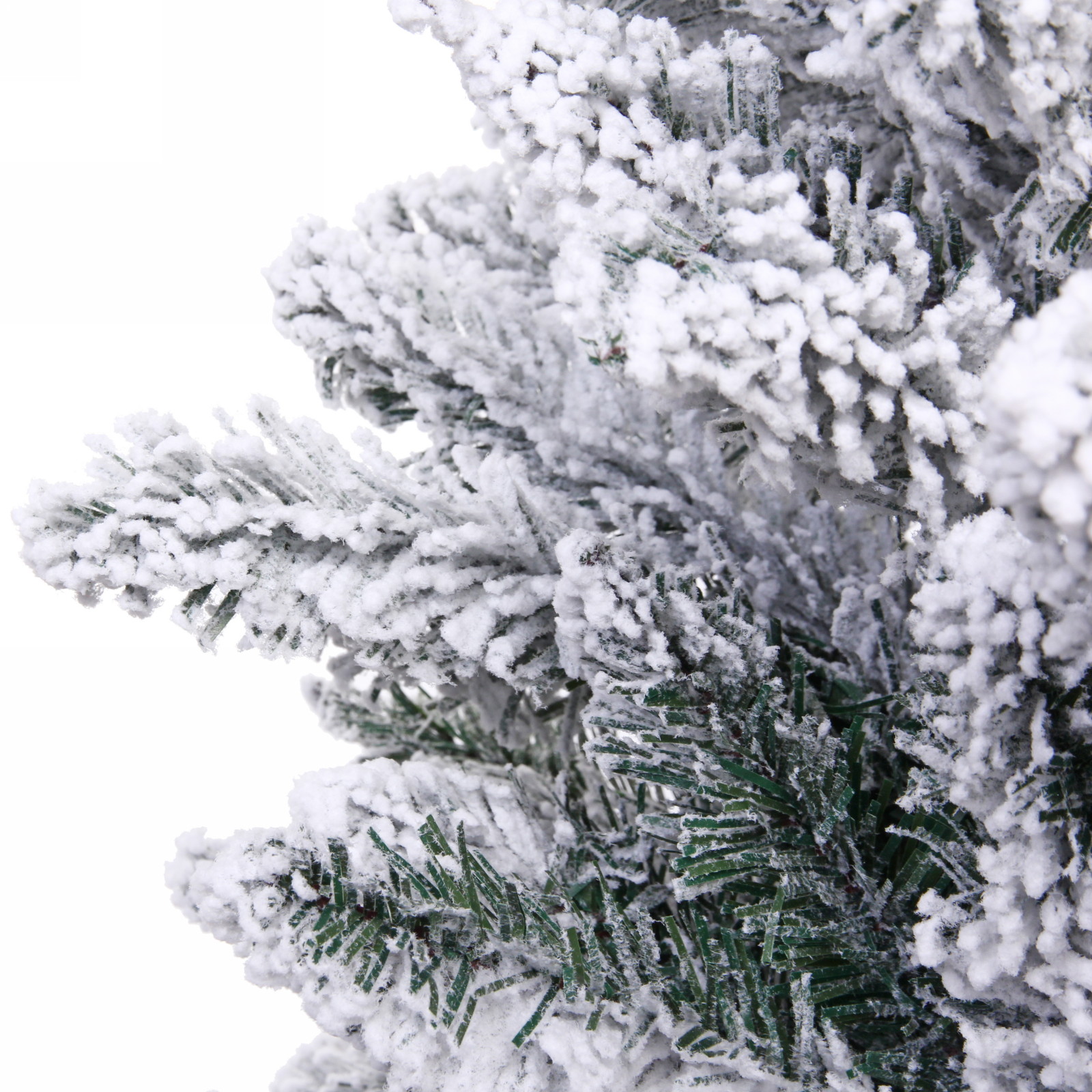 Ёлка "Снежные огни" 210 см, ПВХ с белым напылением 310 ламп LED (1222 ветки)