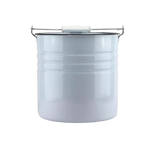 Ведро эмалир. 12л без крышки, без декора (Магнитогорск) циллиндрическое 20-1024 (1/2)