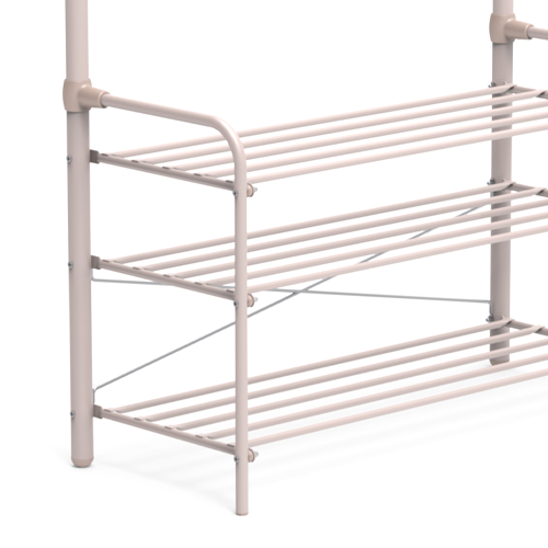 Вешалка напольная в прихожую ВПШ1, бежевый металлик