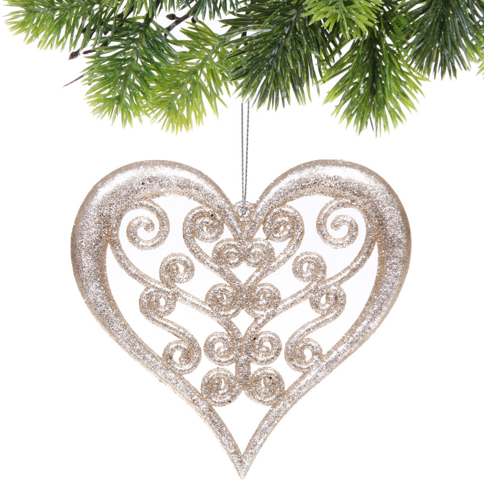 Подвеска "Блеск сердца" 12 см, Золото