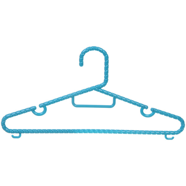 Плечики для одежды 2шт "ЭКЛАТТИ", цвет бирюзовый, 37*18см (Лейбл Селфи)