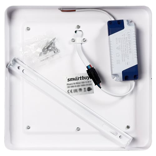 Накладной (LED) светильник Квадрат с подсветкой DLB Smartbuy-13w/3000K+B/IP20 (SBLSq1-DLB-13-3K-B)