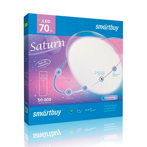 Светодиодный управляемый светильник SATURN Smartbuy 70W Dim 30w-70w 3color (SBSaturn-Dim-70-W)/5
