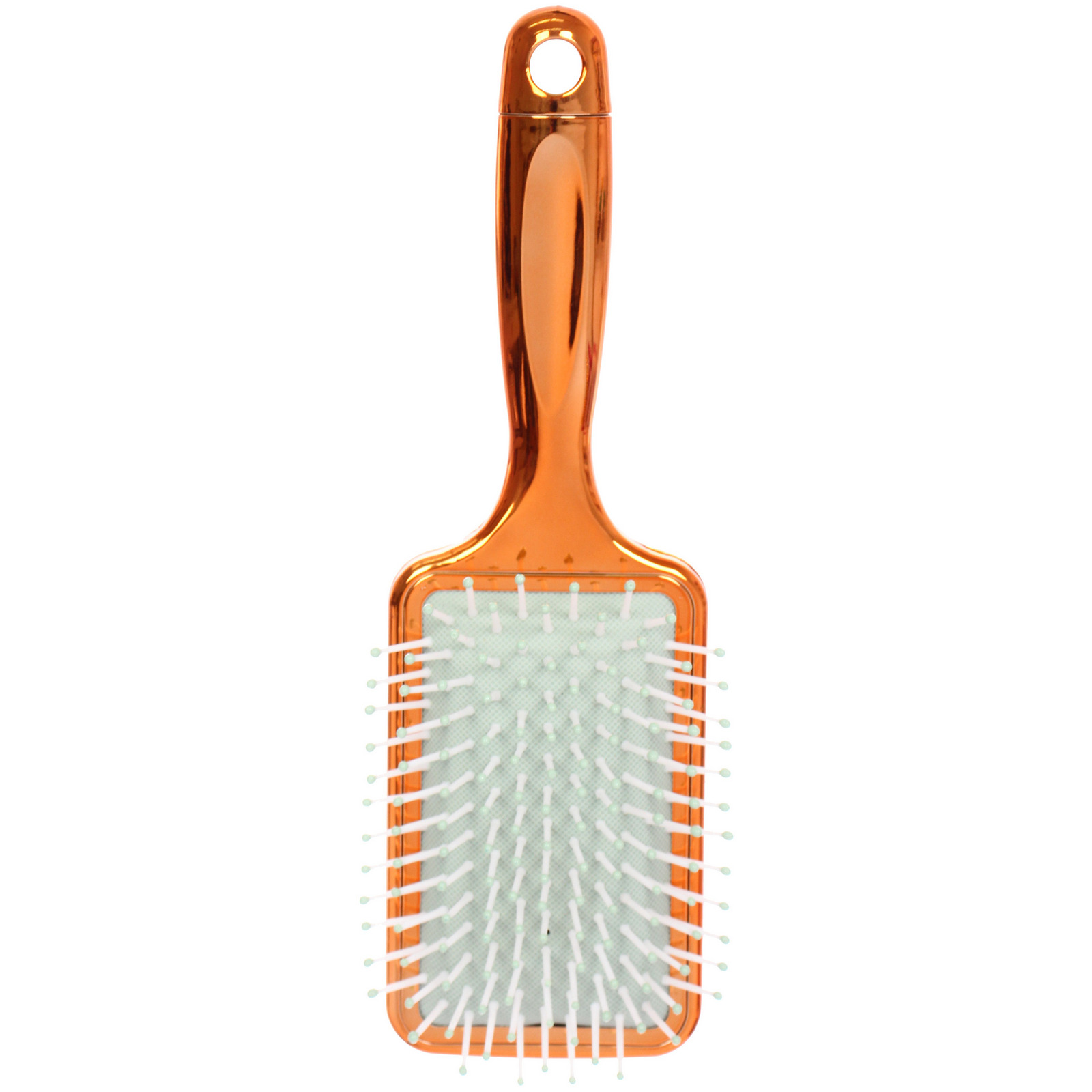 Расческа массажная зеркальная "Animals", принт девушки, микс 4 цвета, 7*23.5см, (блистер Ultramarine)