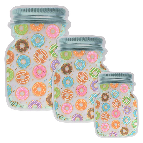 Набор герметичных пакетов для хранения "Бублики", 3шт.