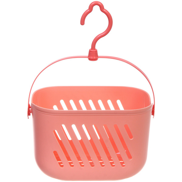 Корзинка для хранения подвесная "ЛЕНАРО", цвет кораловый, 23*13*14см, нагрузка 2кг (пакет)