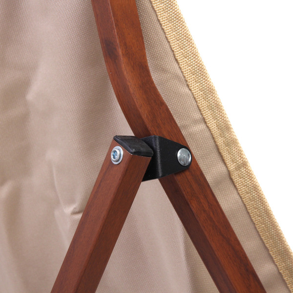 Кресло складное до 120 кг DC-6016, 52*63*90 см, цвет: бежевый, каркас алюминий, Турист Мастер