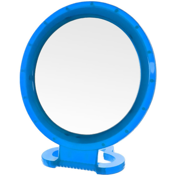 Зеркало настольное в пластиковой оправе "Удобное" круг, подвесное d-16,5см (Стикер на минивложение15шт)