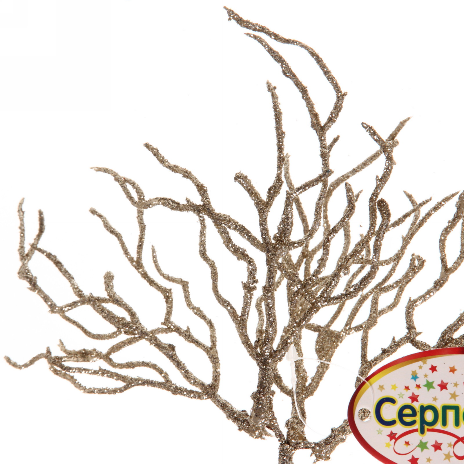 Ветка декоративная "Метелица" 28 см, Шампань