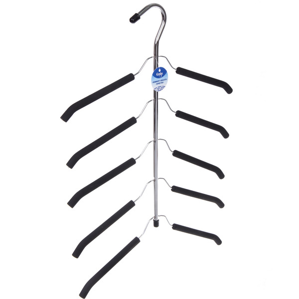 Вешалка многофунциональная "ИДЕЯДОМА", цвет металл, 5 отд, 48*40,5см (Лейбл Селфи)