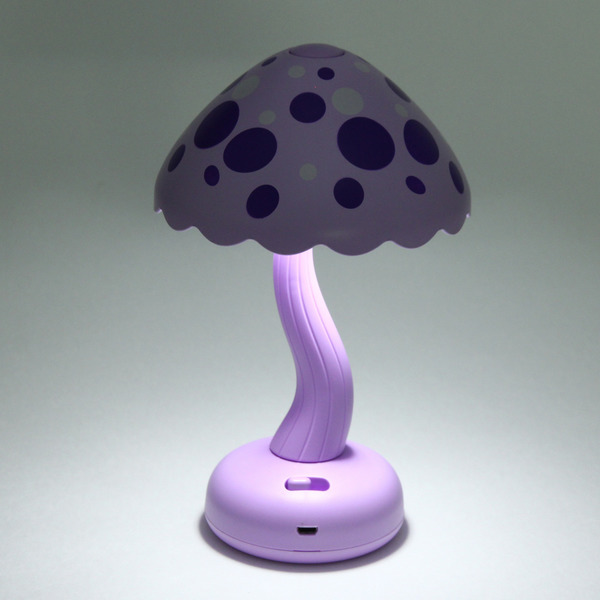 Настольная лампа "Sweet - Гриб" LED 13,2*19,5 см, USB 3w 3.7v, Фиолетовый