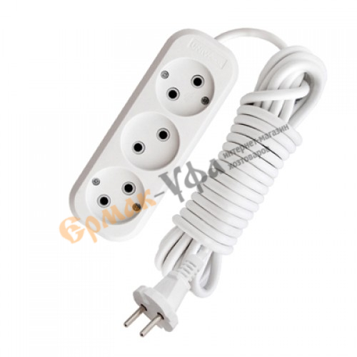 Удлинитель 3-местн 5 м без зазаемления 