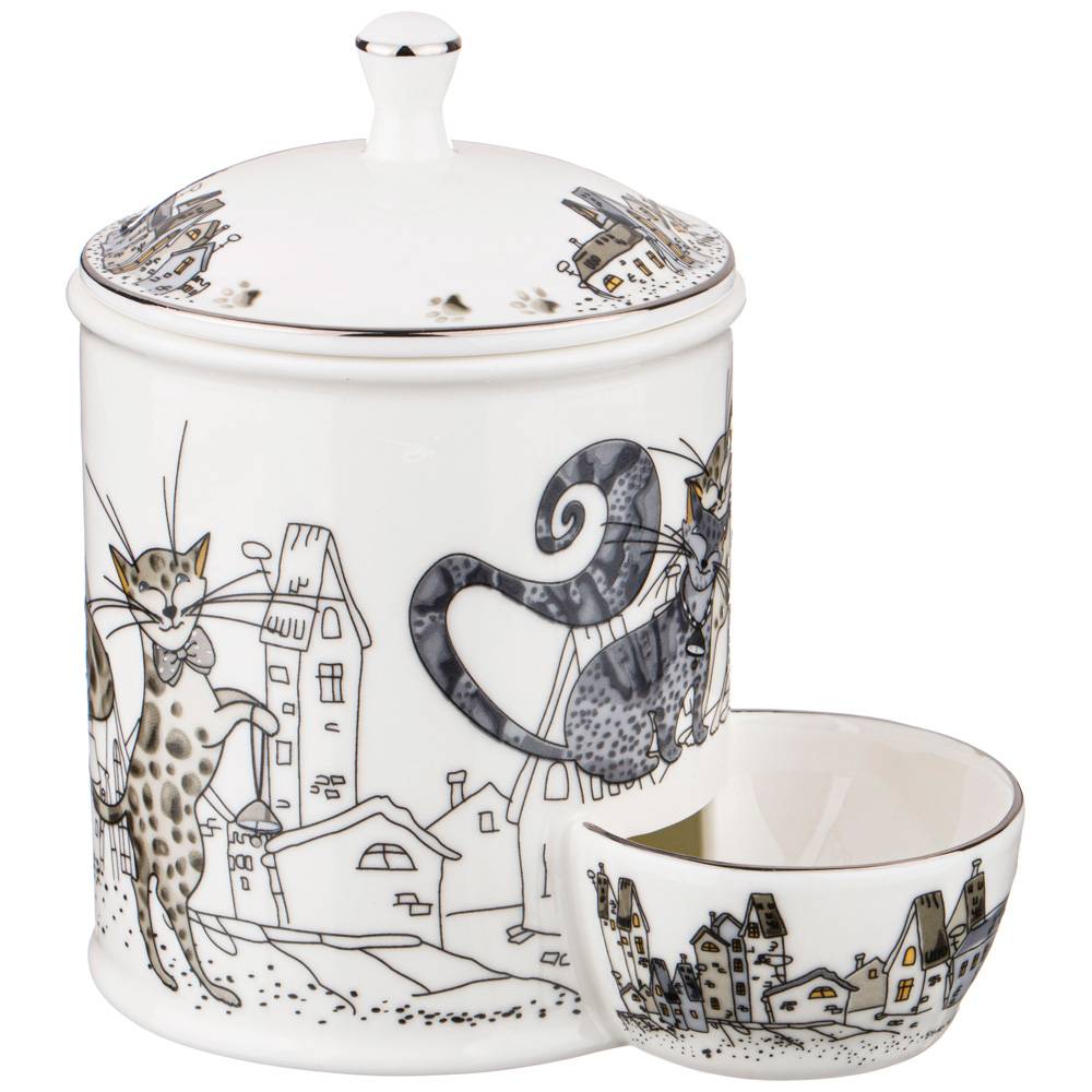 БАНКА ДЛЯ СОЛИ LEFARD "КОТИКИ" (КОР=36ШТ.)